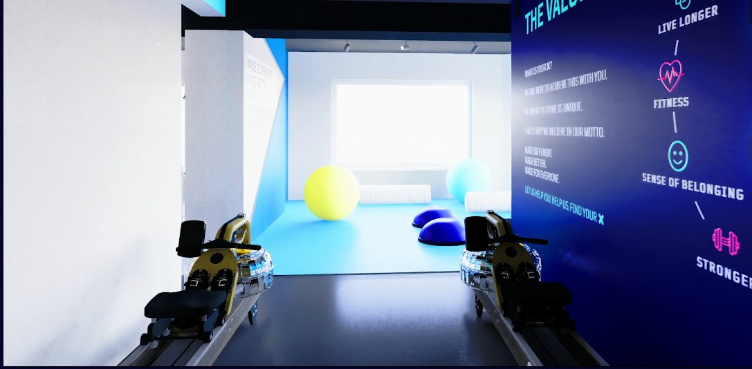 CGI Rowing machines area